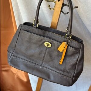 Coach Park Carryall leather handbag